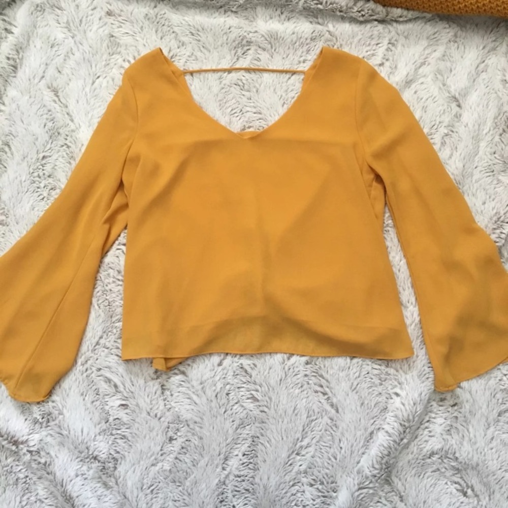 Open back blouse